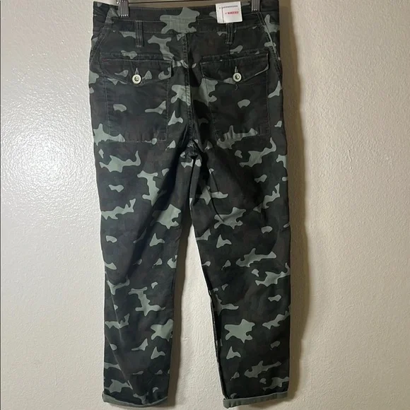 Anthropologie Green Cargo Pants with Utility Style - Picture 3 of 11